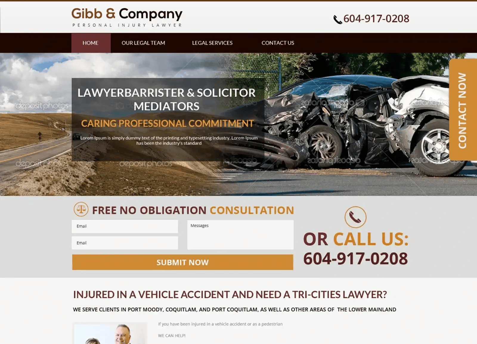 Custom web design UI mockup project